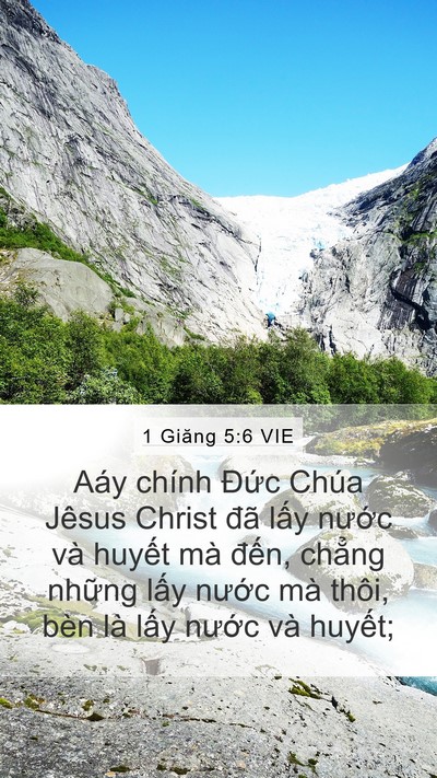 1 Giăng 5:6 VIE Bible Verse Image