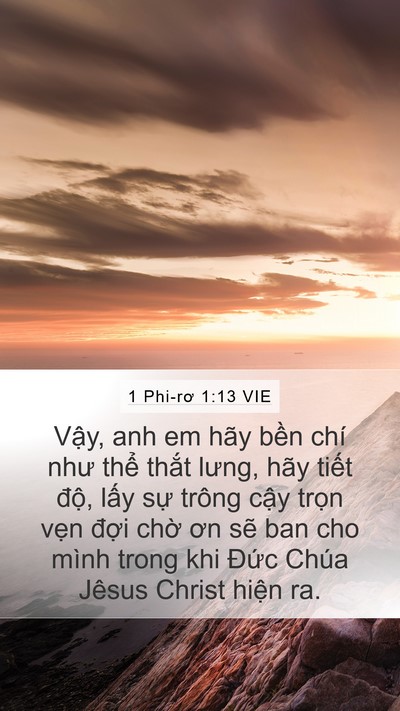 1 Phi-rơ 1:13 VIE Bible Verse Image