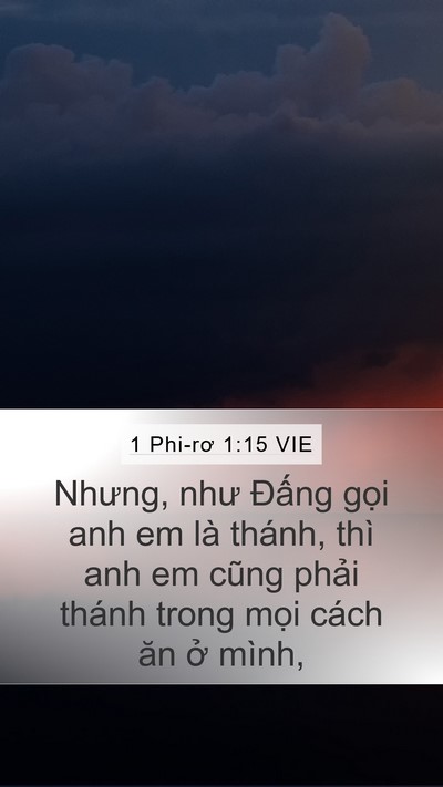 1 Phi-rơ 1:15 VIE Bible Verse Image