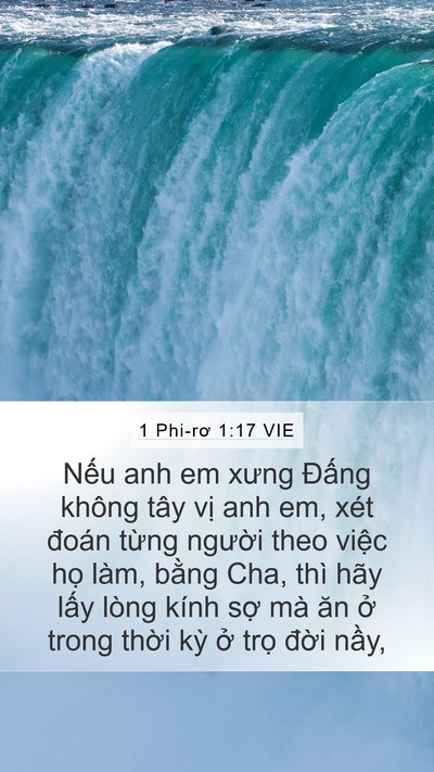 1 Phi-rơ 1:17 VIE Bible Verse Image