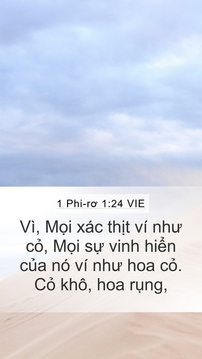 1 Phi-rơ 1:24 VIE Bible Verse Image