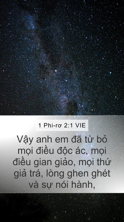1 Phi-rơ 2:1 VIE Bible Verse Image