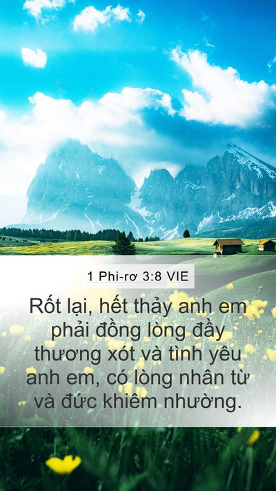 1 Phi-rơ 3:8 VIE Bible Verse Image
