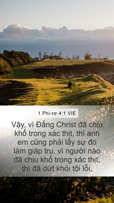 1 Phi-rơ 4:1 VIE Bible Verse Image
