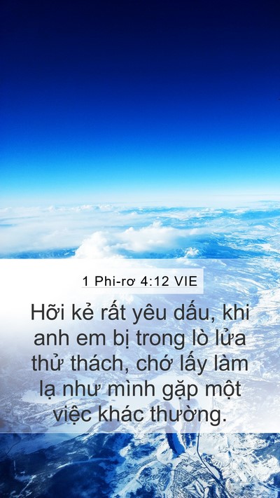 1 Phi-rơ 4:12 VIE Bible Verse Image