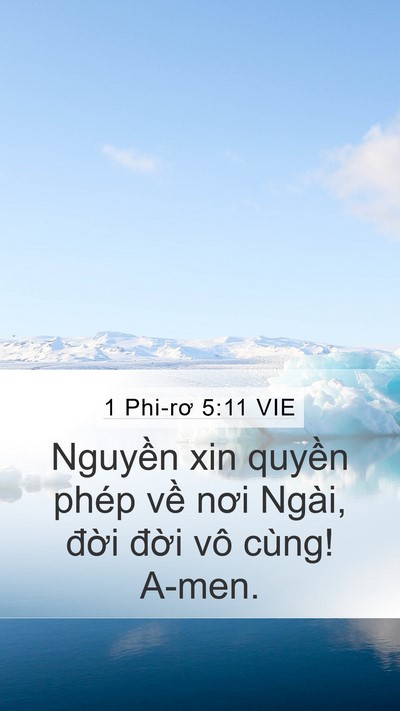 1 Phi-rơ 5:11 VIE Bible Verse Image