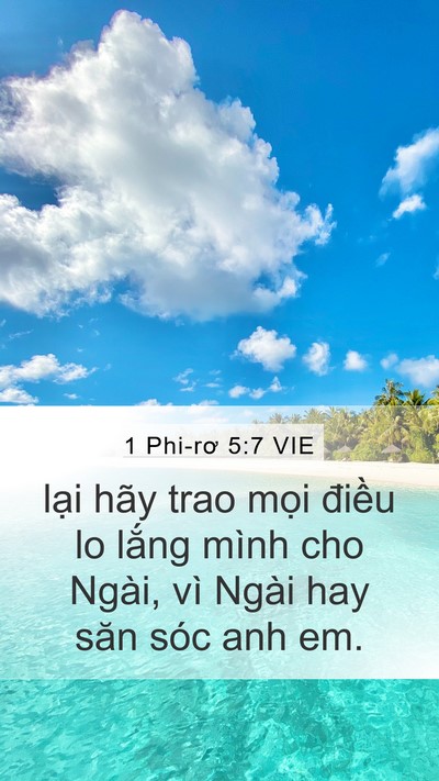 1 Phi-rơ 5:7 VIE Bible Verse Image