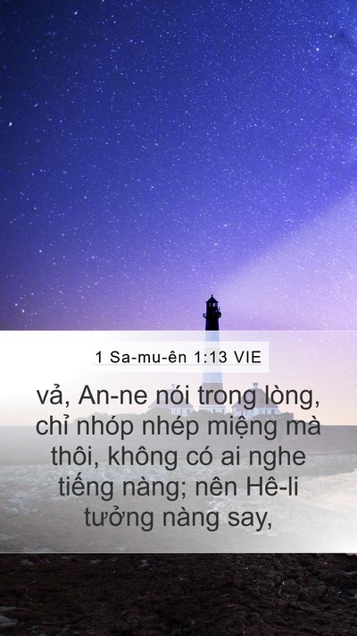 1 Sa-mu-ên 1:13 VIE Bible Verse Image