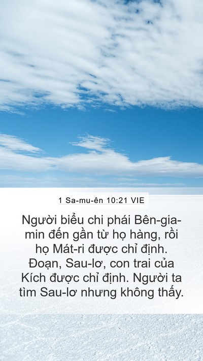 1 Sa-mu-ên 10:21 VIE Bible Verse Image