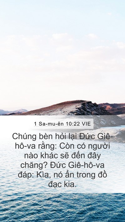1 Sa-mu-ên 10:22 VIE Bible Verse Image