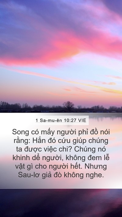 1 Sa-mu-ên 10:27 VIE Bible Verse Image