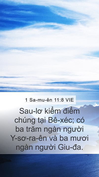 1 Sa-mu-ên 11:8 VIE Bible Verse Image