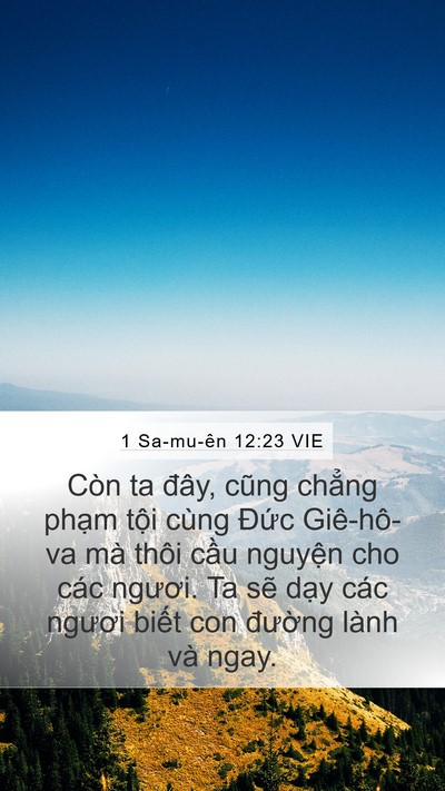 1 Sa-mu-ên 12:23 VIE Bible Verse Image