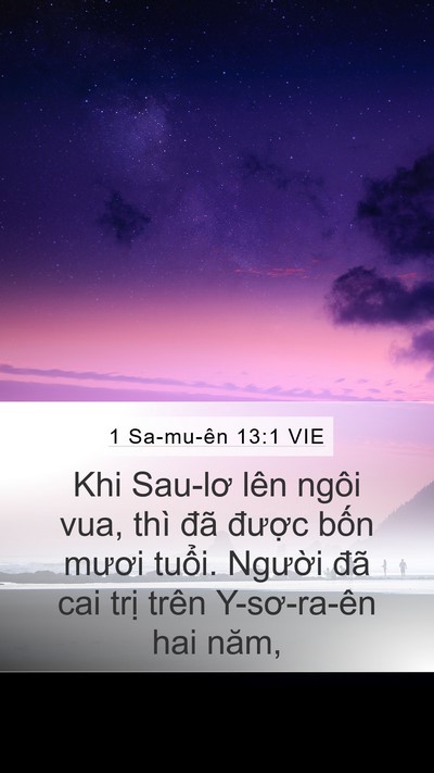 1 Sa-mu-ên 13:1 VIE Bible Verse Image