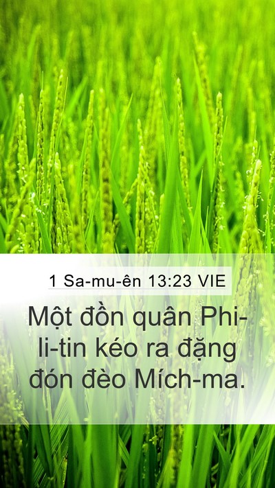 1 Sa-mu-ên 13:23 VIE Bible Verse Image