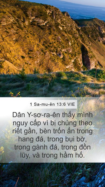 1 Sa-mu-ên 13:6 VIE Bible Verse Image