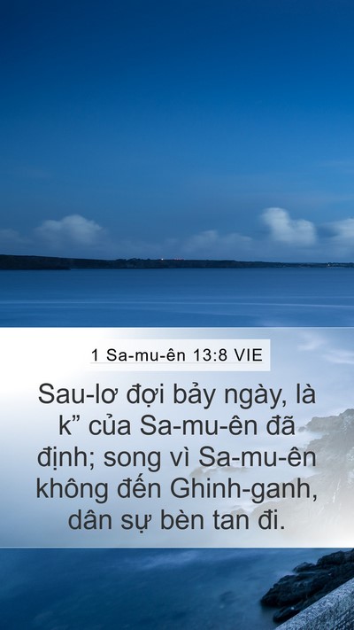 1 Sa-mu-ên 13:8 VIE Bible Verse Image