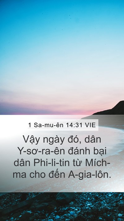 1 Sa-mu-ên 14:31 VIE Bible Verse Image