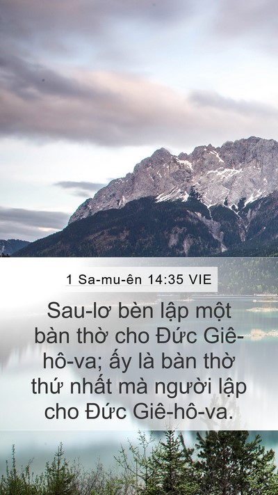 1 Sa-mu-ên 14:35 VIE Bible Verse Image