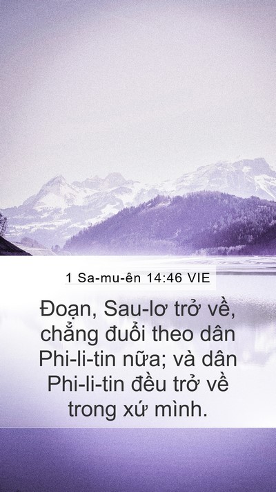 1 Sa-mu-ên 14:46 VIE Bible Verse Image