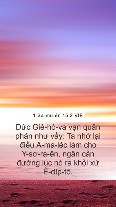 1 Sa-mu-ên 15:2 VIE Bible Verse Image