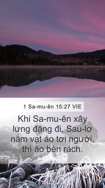 1 Sa-mu-ên 15:27 VIE Bible Verse Image
