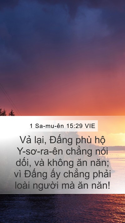 1 Sa-mu-ên 15:29 VIE Bible Verse Image