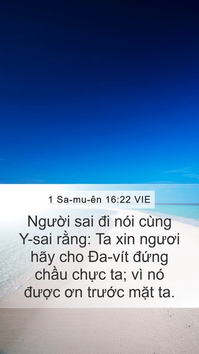 1 Sa-mu-ên 16:22 VIE Bible Verse Image