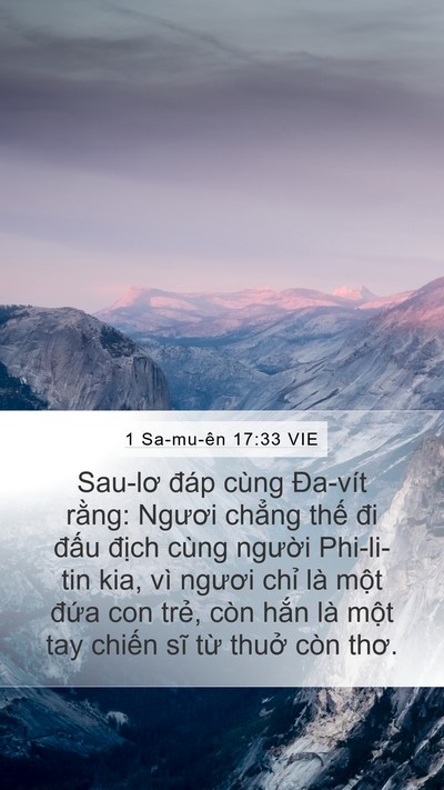 1 Sa-mu-ên 17:33 VIE Bible Verse Image