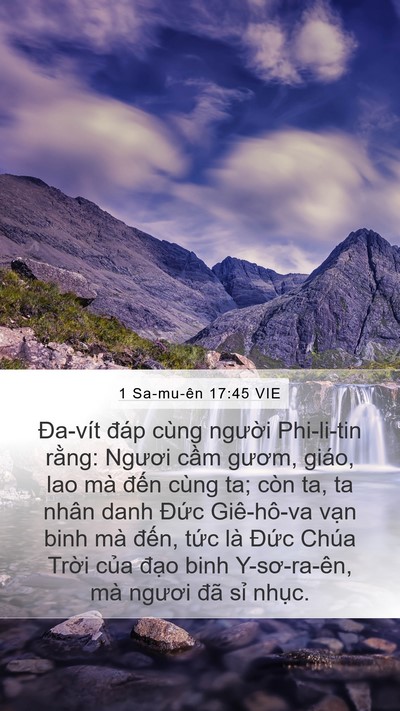 1 Sa-mu-ên 17:45 VIE Bible Verse Image