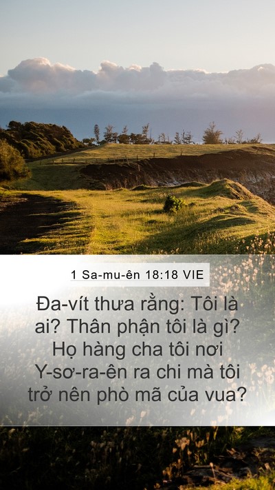 1 Sa-mu-ên 18:18 VIE Bible Verse Image