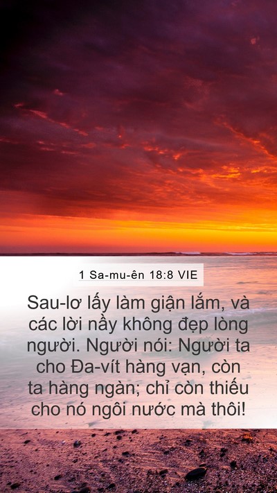 1 Sa-mu-ên 18:8 VIE Bible Verse Image
