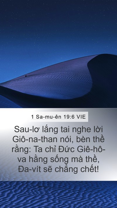 1 Sa-mu-ên 19:6 VIE Bible Verse Image