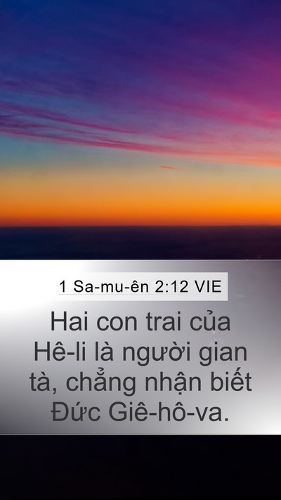 1 Sa-mu-ên 2:12 VIE Bible Verse Image