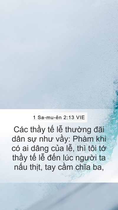 1 Sa-mu-ên 2:13 VIE Bible Verse Image