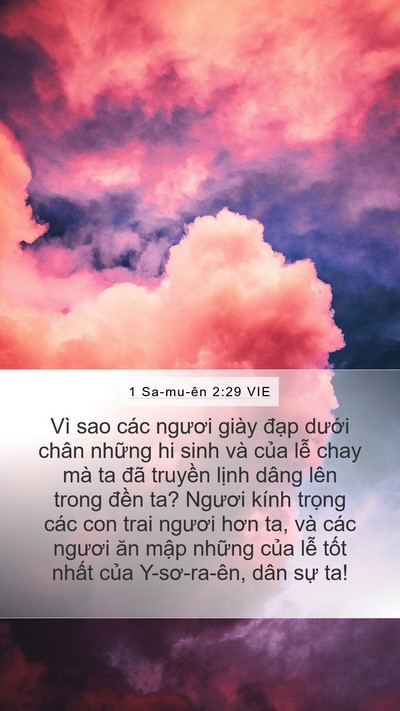 1 Sa-mu-ên 2:29 VIE Bible Verse Image