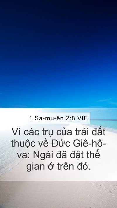 1 Sa-mu-ên 2:8 VIE Bible Verse Image