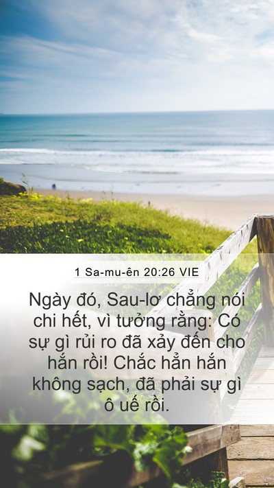 1 Sa-mu-ên 20:26 VIE Bible Verse Image