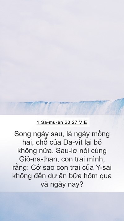 1 Sa-mu-ên 20:27 VIE Bible Verse Image