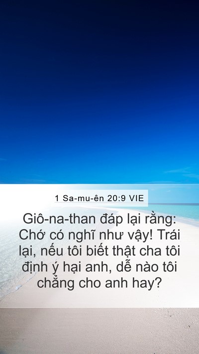 1 Sa-mu-ên 20:9 VIE Bible Verse Image