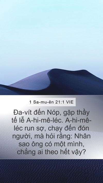 1 Sa-mu-ên 21:1 VIE Bible Verse Image
