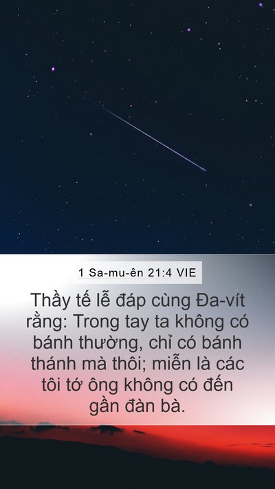1 Sa-mu-ên 21:4 VIE Bible Verse Image