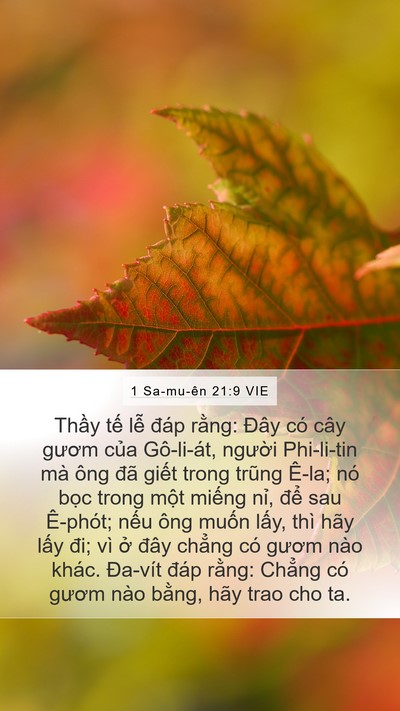 1 Sa-mu-ên 21:9 VIE Bible Verse Image