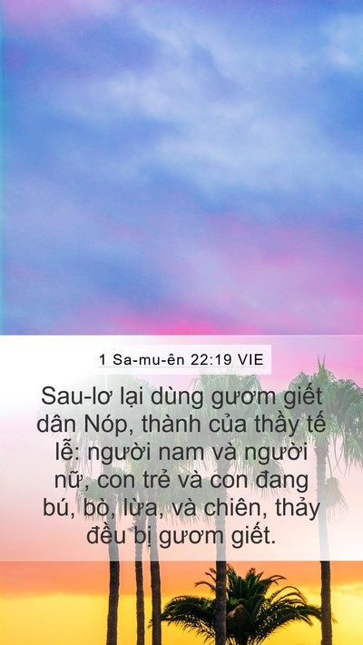 1 Sa-mu-ên 22:19 VIE Bible Verse Image