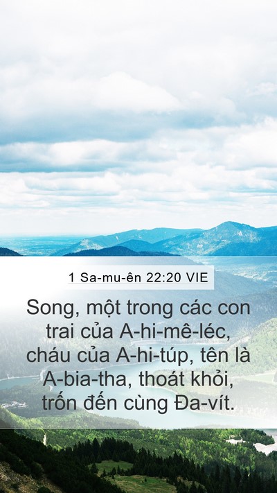 1 Sa-mu-ên 22:20 VIE Bible Verse Image
