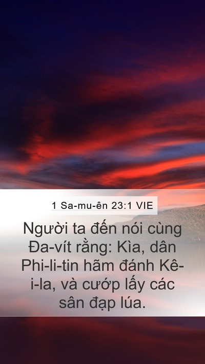 1 Sa-mu-ên 23:1 VIE Bible Verse Image