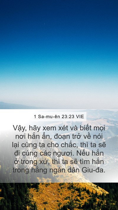 1 Sa-mu-ên 23:23 VIE Bible Verse Image