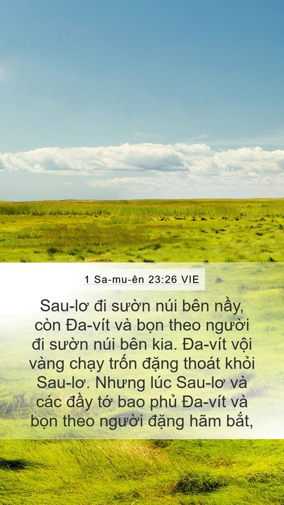1 Sa-mu-ên 23:26 VIE Bible Verse Image