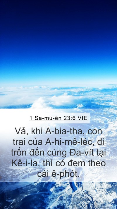 1 Sa-mu-ên 23:6 VIE Bible Verse Image