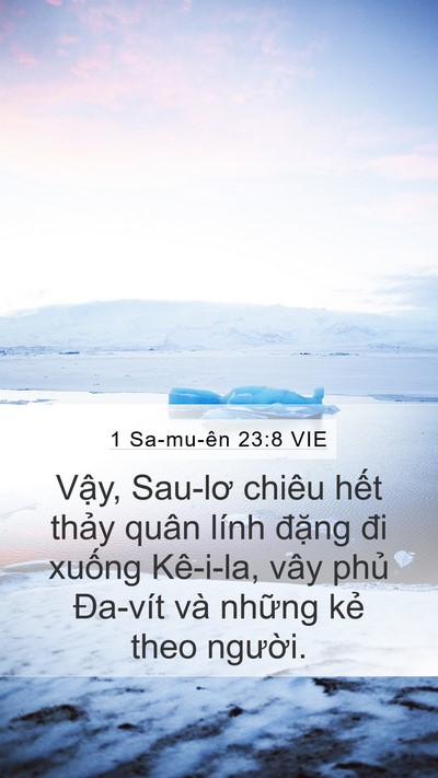 1 Sa-mu-ên 23:8 VIE Bible Verse Image